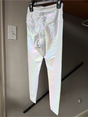 Iridescent White Leggings